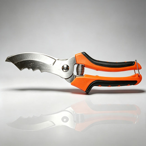 Orange-Black Heart Texture Dual-Purpose Picking & Trimming Pruners